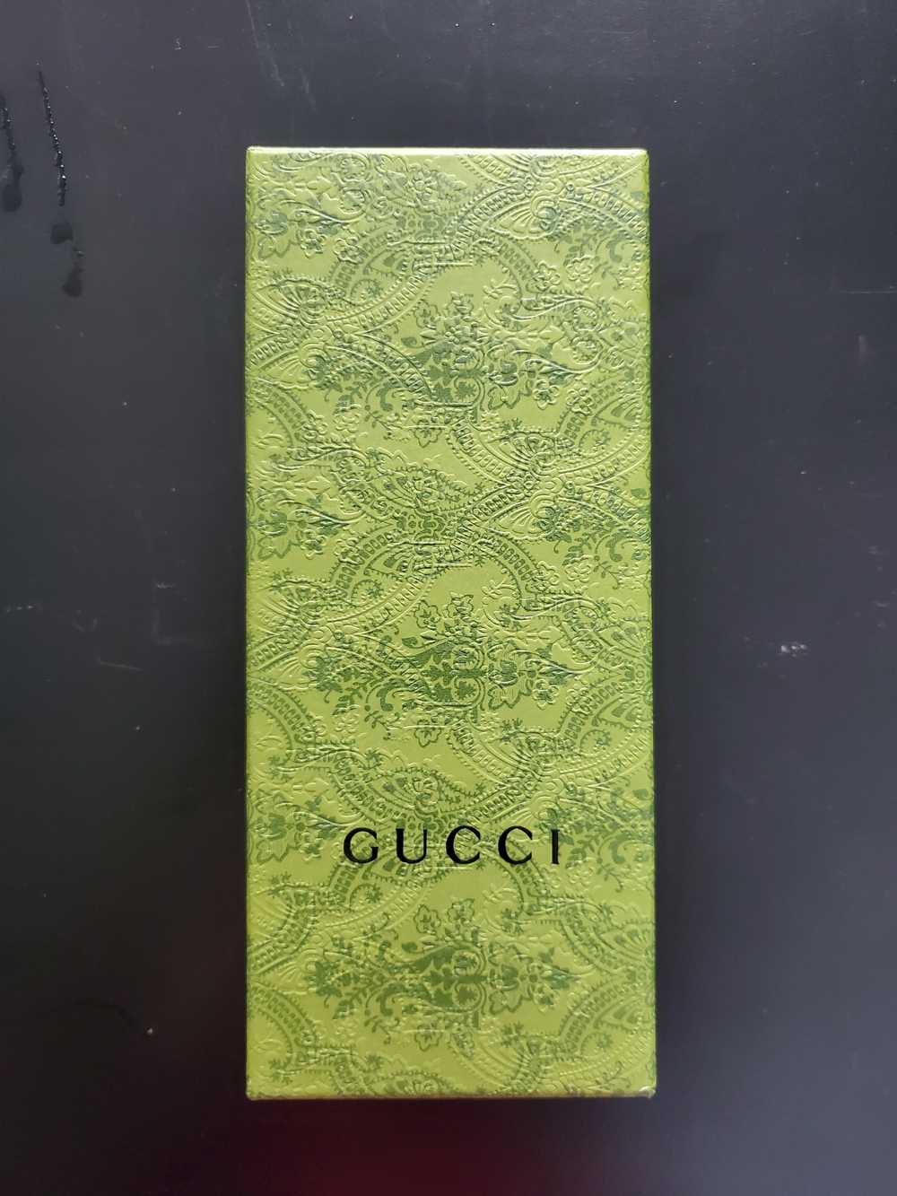 Gucci Lime Green Embossed Floral Box Small Size